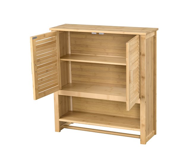 Mueble de pared para baño Tyresö bambú Natural