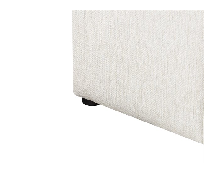 Beliani Cama con almacenaje Poliéster CASTELNAVET 170x220 Crema