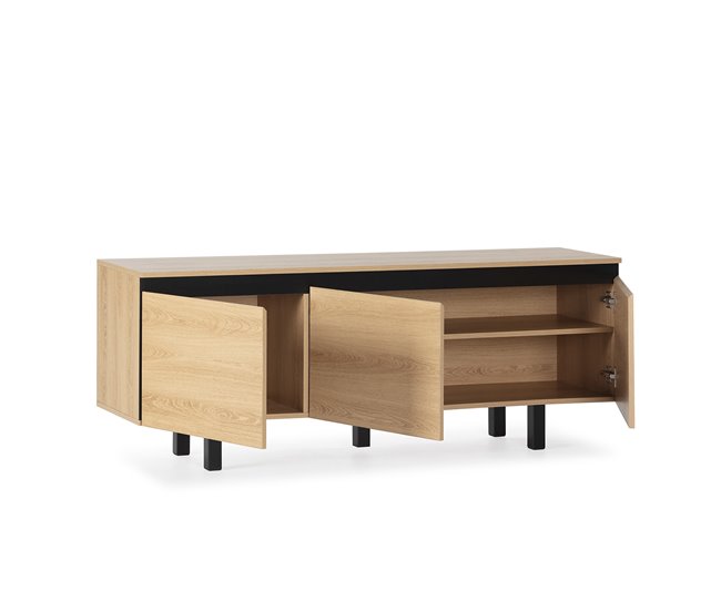 Mueble TV Molina 3 puertas Roble