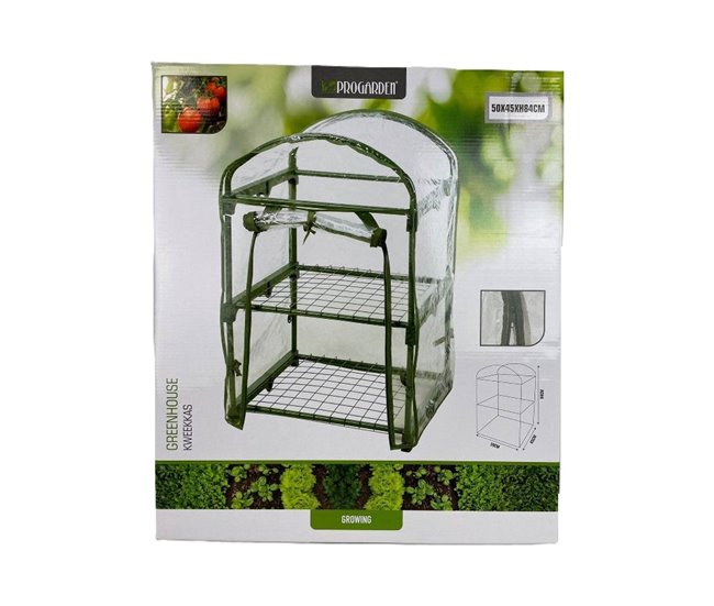 Well Home Invernadero de 2 Niveles con marco de Metal Verde