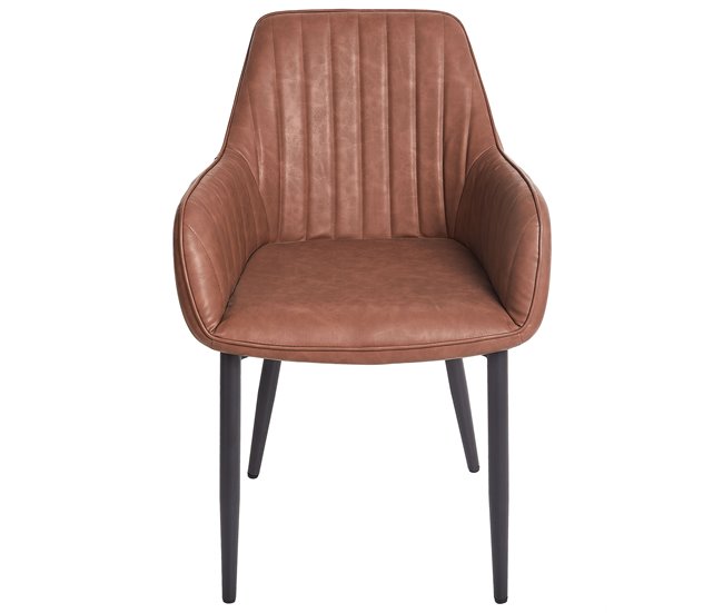 Beliani Silla de comedor WELLSTON Marron