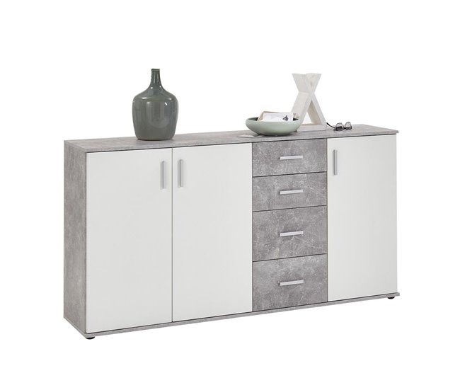 Aparador ALBI Blanco/ Gris