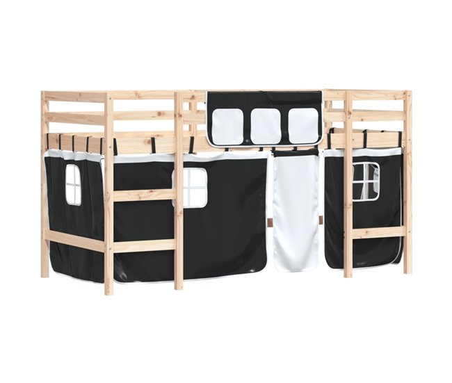 Cama alta 90x190 Azul