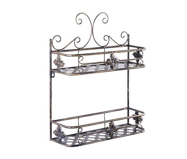 Beliani Estante de baño MARAYES Negro