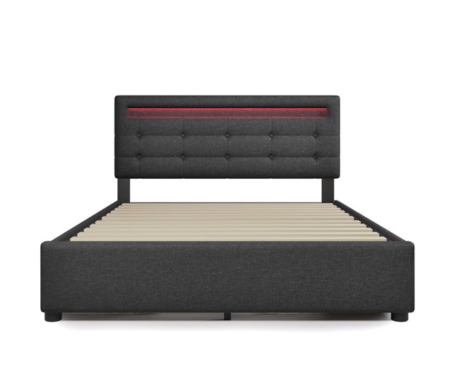 Camas de matrimonio 150x208 Gris