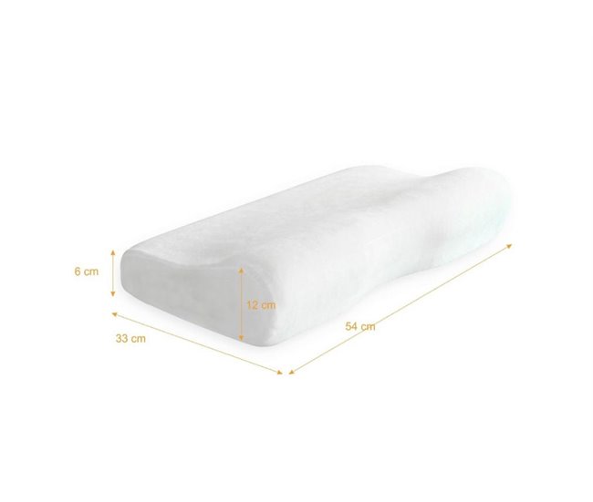 Almohada Ergonómica y Cervical de Espuma con Memoria Confort Plus Crudo