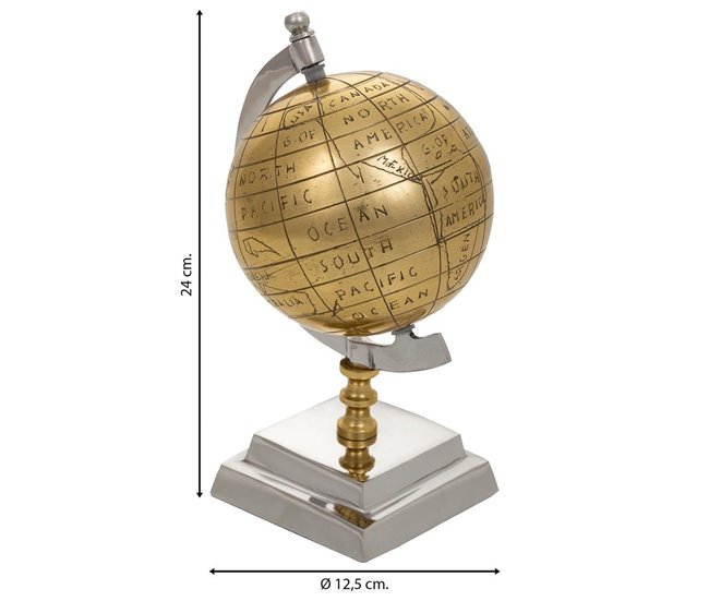 Globo terráqueo Dorado