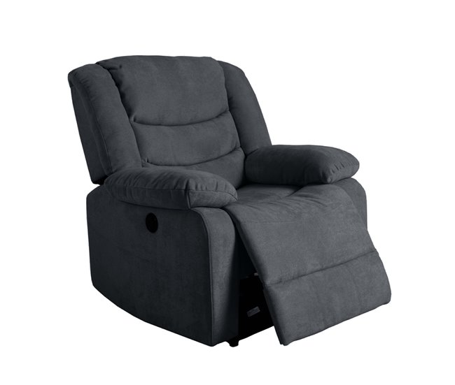 Sillón relax de tela CHEF2 Gris Oscuro