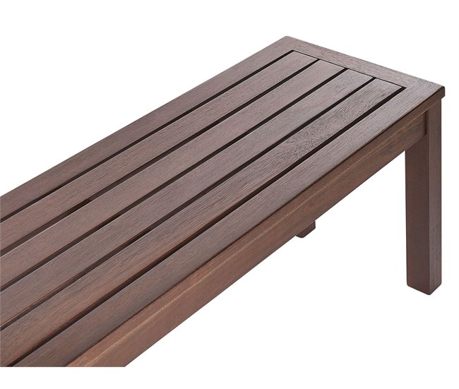 Beliani Banco Madera de eucalipto TUSCANIA Marron