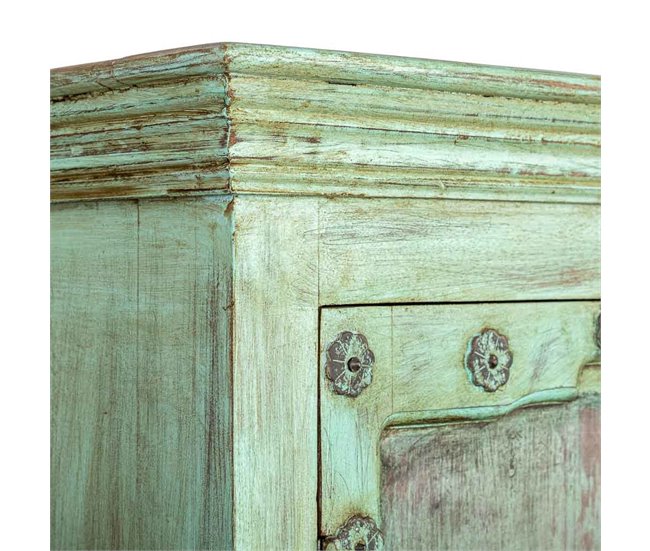Armario de madera acabado artesanal Multicolor