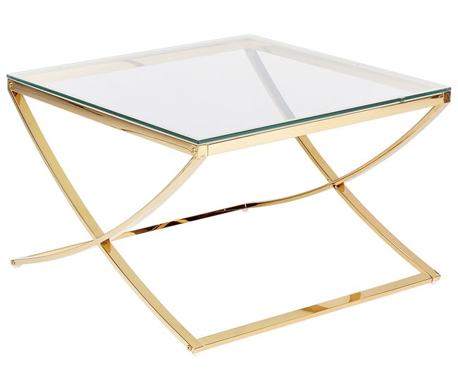 Beliani Mesa de centro RINGGOLD Dorado