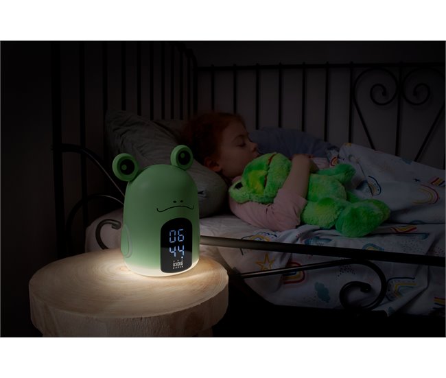 Reloj Despertador y luz nocturna RKIDSFROG BIGBEN Verde