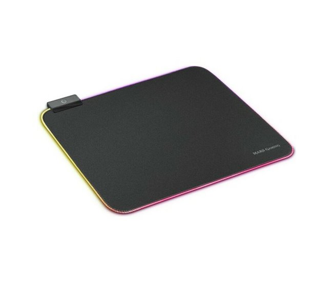 Alfombrilla Gaming con Iluminación LED MMPRGBL Negro