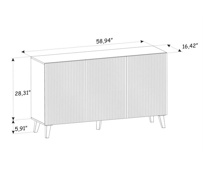 APARADOR RAVENNA P 150 Blanco