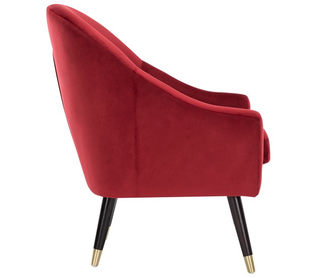 Sillón Decorativo RETRO color rojo Rojo