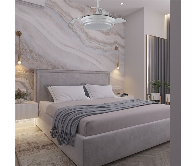Ventilador De Techo Metal Serie Pampin L Blanco