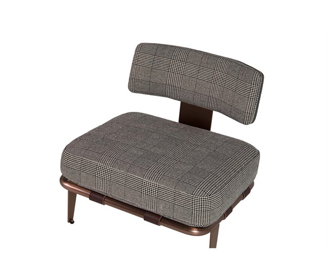 Butaca Cuero Adda Home Marron