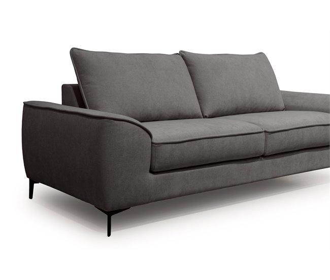 Sofá 3 plazas fijo BOSCO Gris Oscuro