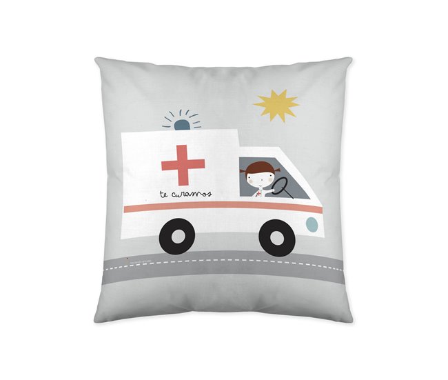 FUNDA DE COJIN VACIO TRANSPORTES Gris