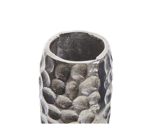 Beliani Jarrón para flores CALAKMUL Gris