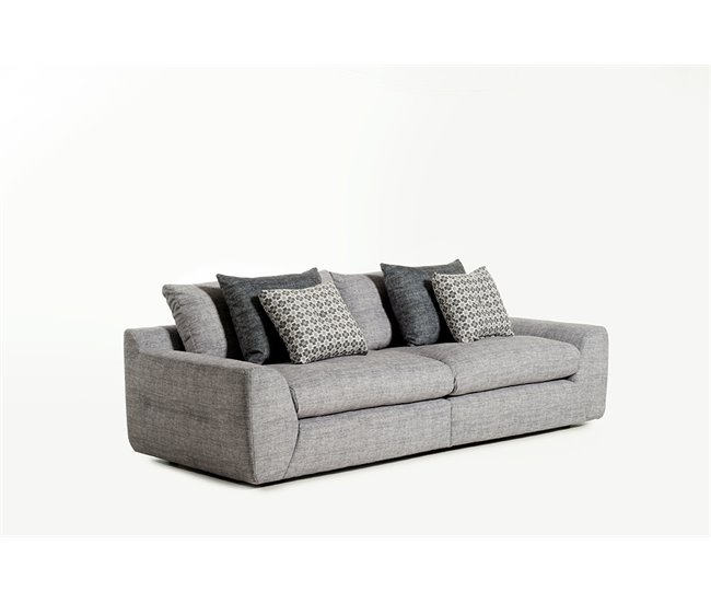 Sofá 3 plazas MELVIN color gris Gris