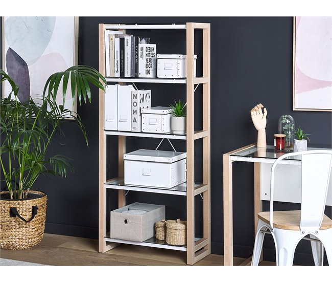 Beliani Estante para libros JENKS Blanco