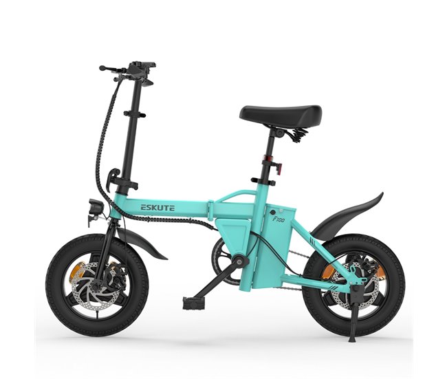 Bicicleta eléctrica ESKUTE F100 de 14 pulgadas 250 W 36V9AH Azul