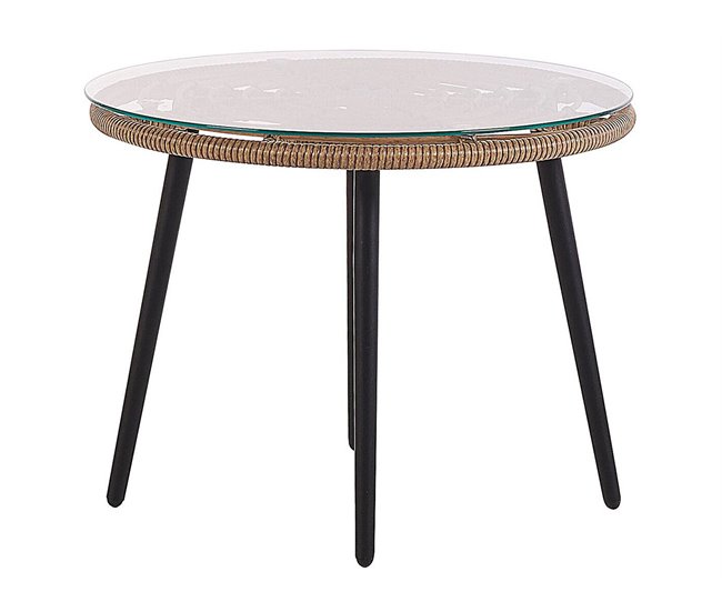 Beliani Conjunto bistro LAURETO Beige