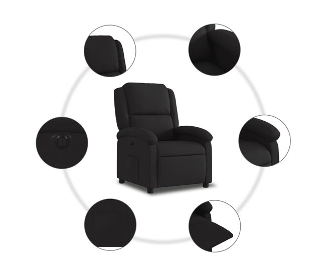 Sillón Reclinable Eléctrico Negro