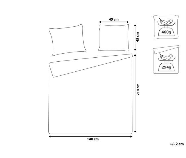 Beliani Cubrecama ALAMUT 