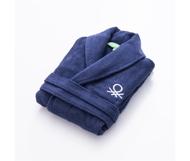 Albornoz Benetton Algodón Azul