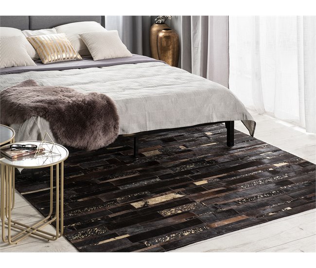 Beliani Alfombra de pelo corto ARTVIN 200x200 Marron