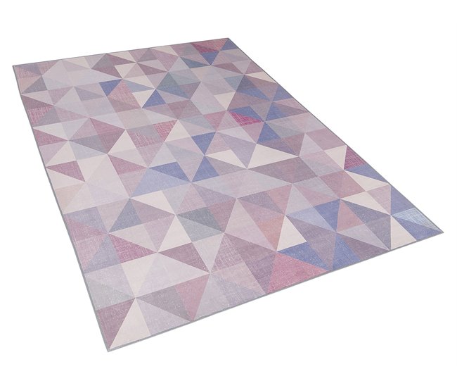 Beliani Alfombra de pelo corto KARTEPE 140x200 Azul