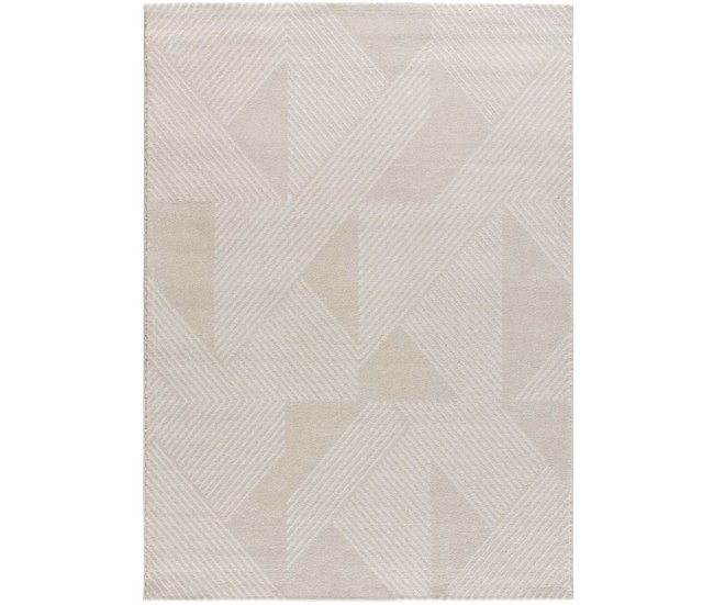 Alfombra geométrica con relieve HL-GEOMETRIC - ATTICGO 160x230 Crema