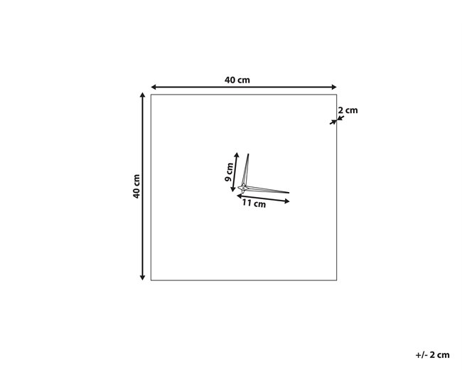 Beliani Reloj de pared TOMAR Rosa