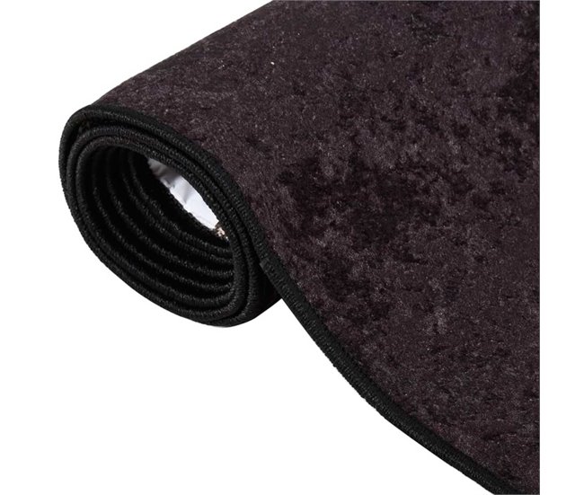 Alfombra rectangular lavable y antideslizante 80x300 Antracita