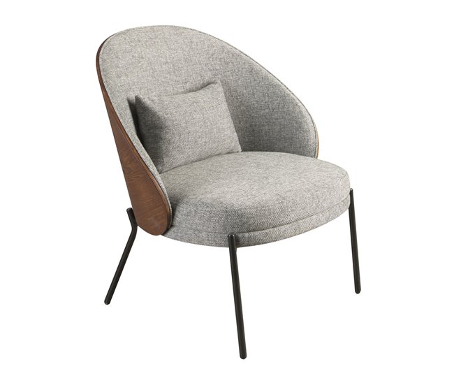 ANGEL CERDA Sillón tela Nogal