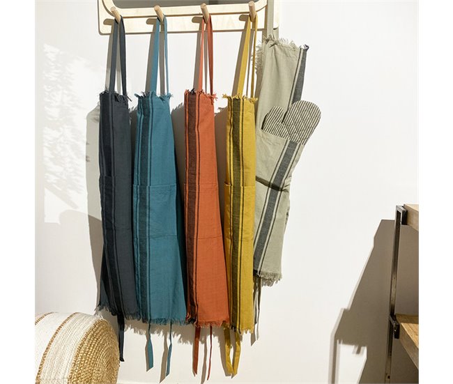 Delantal de algodón modelo Kila Beige