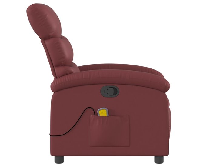 Sillón Reclinable De Masaje Granate
