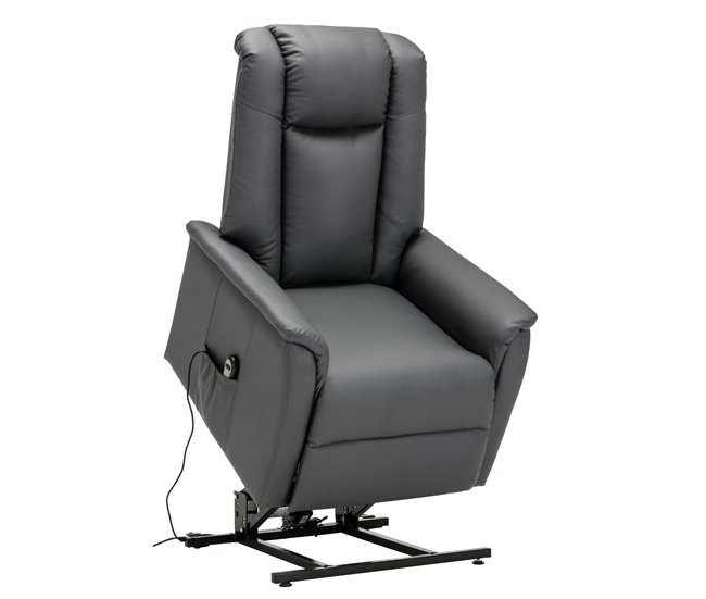 Sillón relax eléctrico piel sintética MAX Antracita