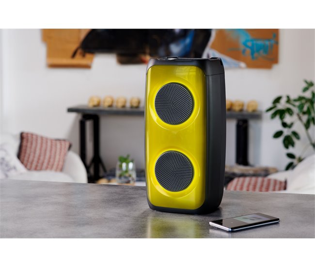 Altavoz inalambrico luminoso Bluetooth Bigben Negro