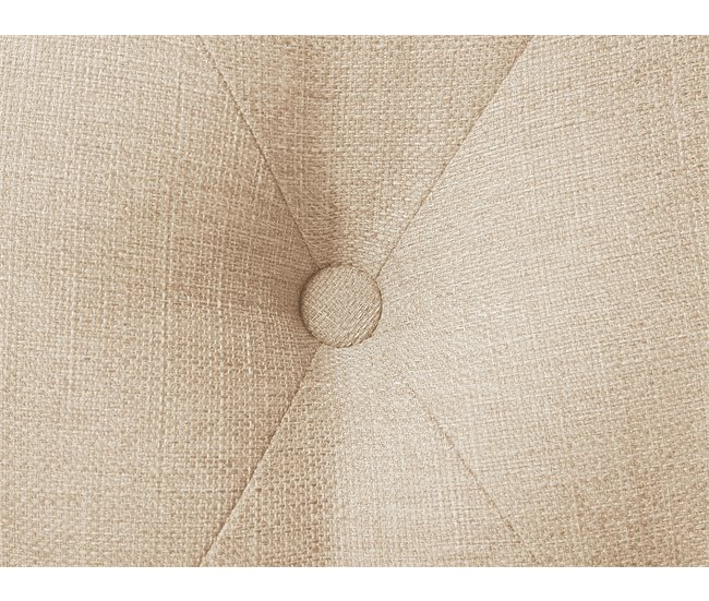 Beliani Cama con somier Poliéster BORDEAUX 147x217 Beige