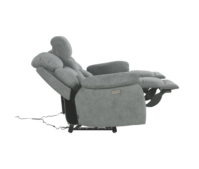 Sofá 3 plazas 2 asientos relax eléctricos ESPRIT Verde