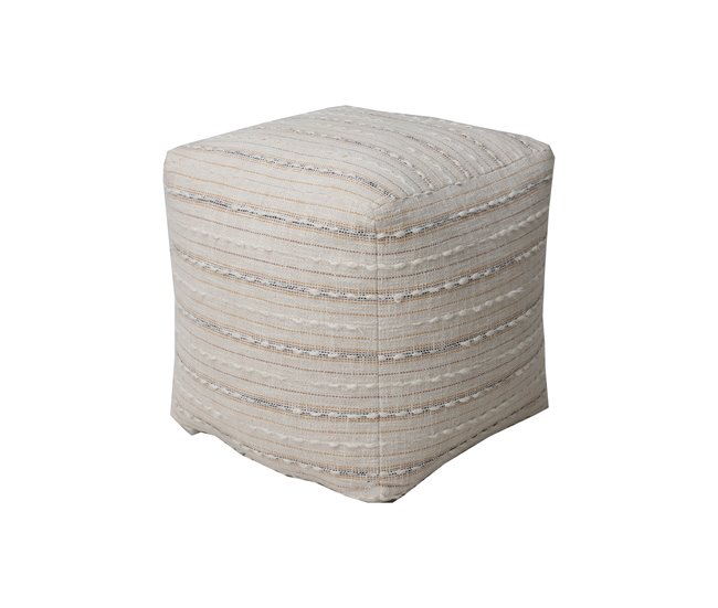 Puff LIZZO medida 45x45cm color natural Beige