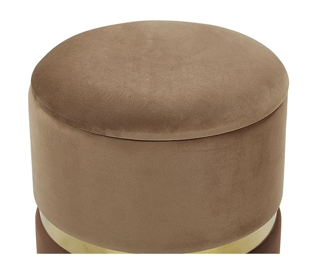 Puf WICHITA Beliani Marron
