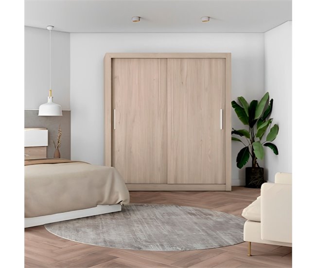 Armario Sava  puertas correderas sahara 182 Madera
