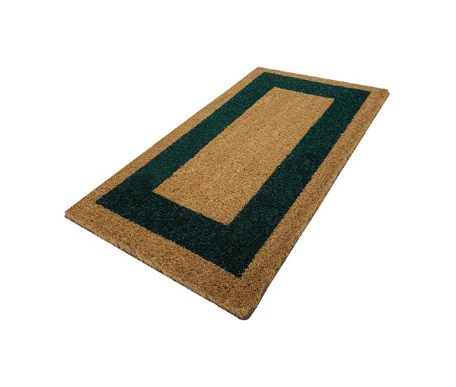 Acomoda Textil - Felpudo de Coco Natural Ecológico con Cenefa. 40x70 Azul