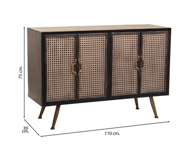 Aparador de metal Marron