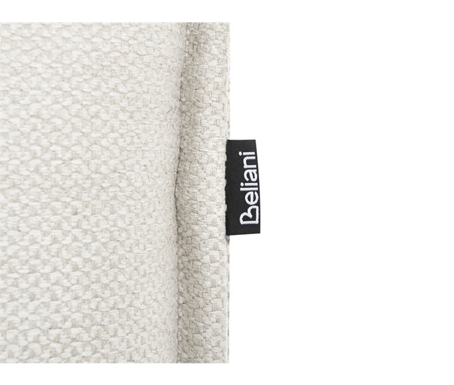 Beliani Cama de agua Lino LESTRE 201x221 Crema