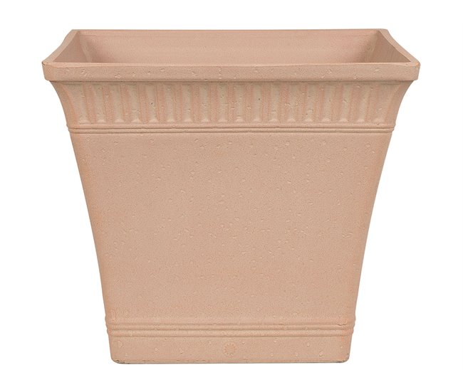 Beliani Conjunto de 2 macetas PSATHA Rosa Talco